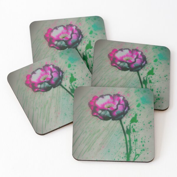 Item preview, Splattered poppy designed and sold by Glenbobagins.