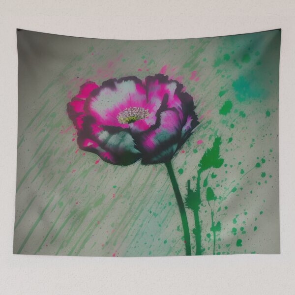 Item preview, Splattered poppy designed and sold by Glenbobagins.