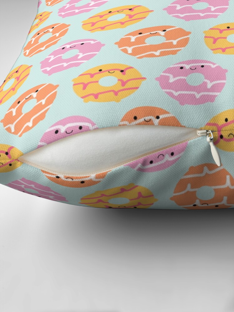 Thumbnail 2 of 4, Pillow, Kawaii Party Rings Biscuits designed and sold by marcelinesmith.