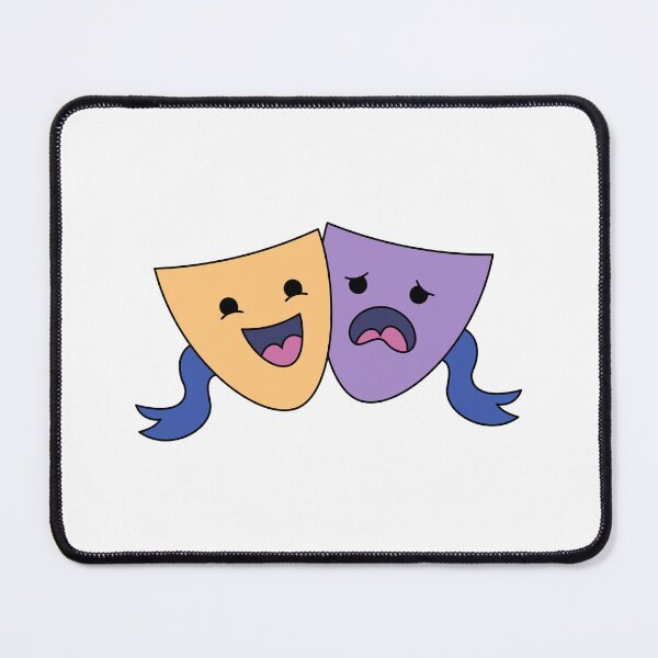 Item preview, Theater Masks designed and sold by SideQuestDoodles.