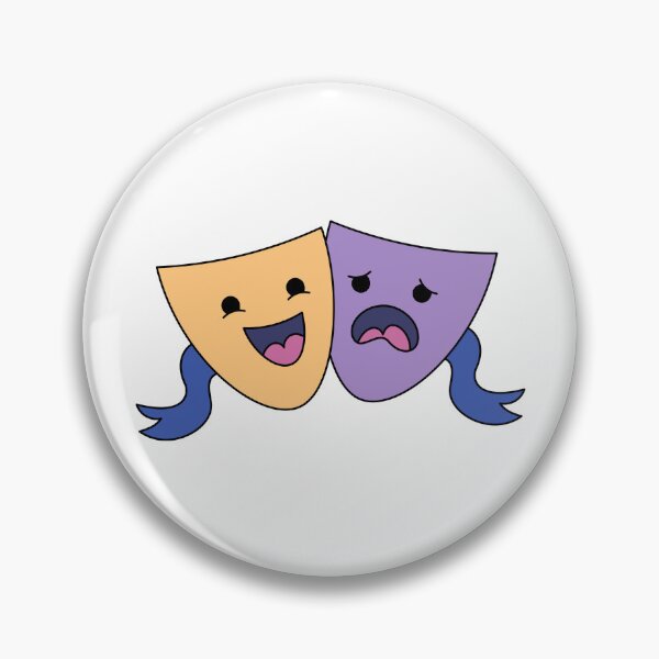 Item preview, Theater Masks designed and sold by SideQuestDoodles.