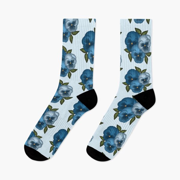 Item preview, Blue pansy pansies flower digital drawing designed and sold by Beardraws18.