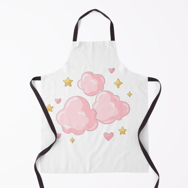 Item preview, Pink Fluffy Clouds with Gold Stars designed and sold by jennysselling.