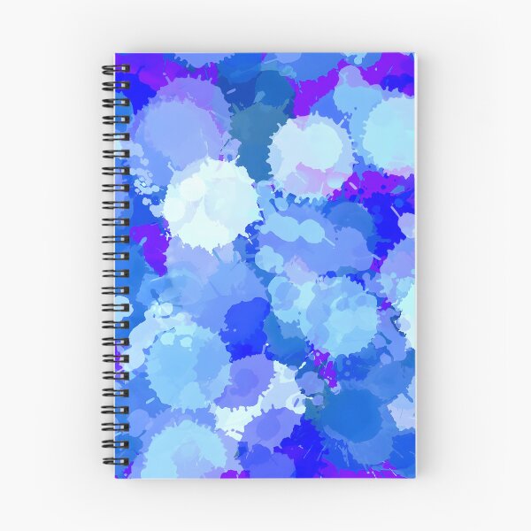 Item preview,  Blue paint splotches digital art painting designed and sold by Aroeldesigns.