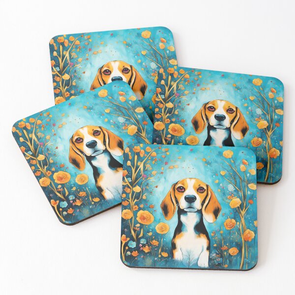 Item preview, A beagle dog in a mysterious forest. designed and sold by Natalia-Vlad.