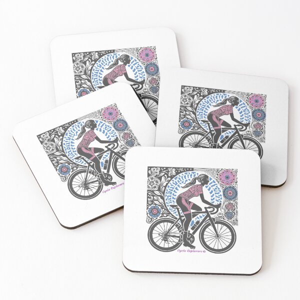 Item preview, Patten Woman Cyclist designed and sold by cycleexplorers.