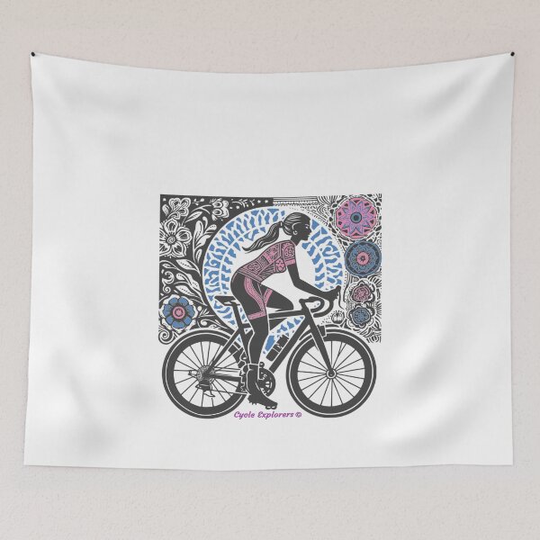 Item preview, Patten Woman Cyclist designed and sold by cycleexplorers.