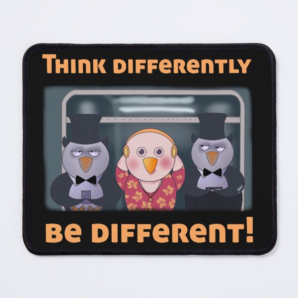 Item preview, Penguin, think differently, be different, be you - penguin world designed and sold by YoshiArtDesign.
