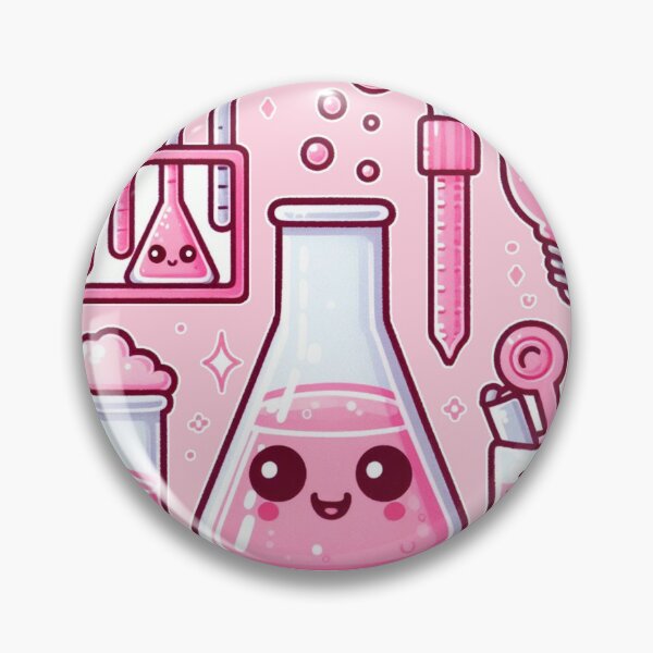Item preview, Kawaii Pink Science Doodles designed and sold by AmberRoseWrites.