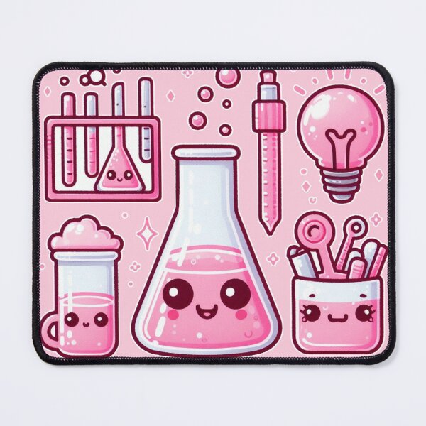 Item preview, Kawaii Pink Science Doodles designed and sold by AmberRoseWrites.