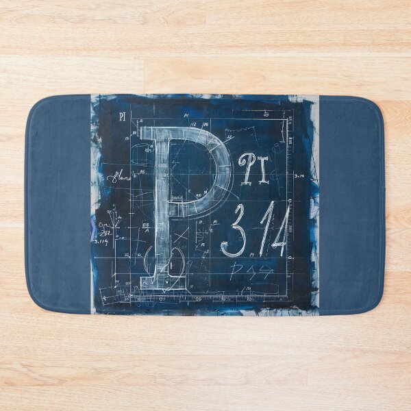 Item preview, Precision in Pi Day Celebration with 3.14 Calligraphy- A Sophisticated Mathematical Blueprint designed and sold by OlfactoART Studio.