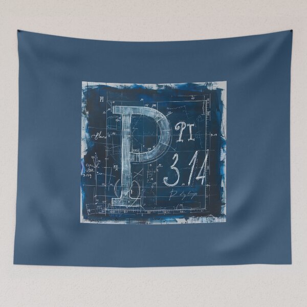 Item preview, Precision in Pi Day Celebration with 3.14 Calligraphy- A Sophisticated Mathematical Blueprint designed and sold by OlfactoART Studio.