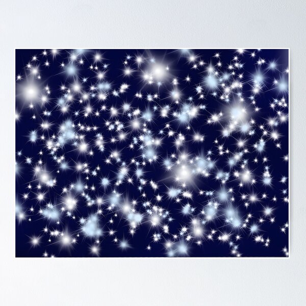 Item preview, Blue sparkle lights digital design designed and sold by Aroeldesigns.