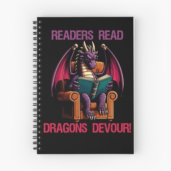 Item preview, Purple Dragon in a cozy chair reading a book designed and sold by Irbisinthebox.