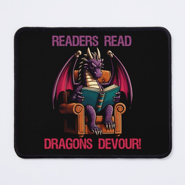 Item preview, Purple Dragon in a cozy chair reading a book designed and sold by Irbisinthebox.