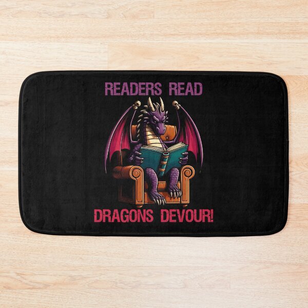 Item preview, Purple Dragon in a cozy chair reading a book designed and sold by Irbisinthebox.