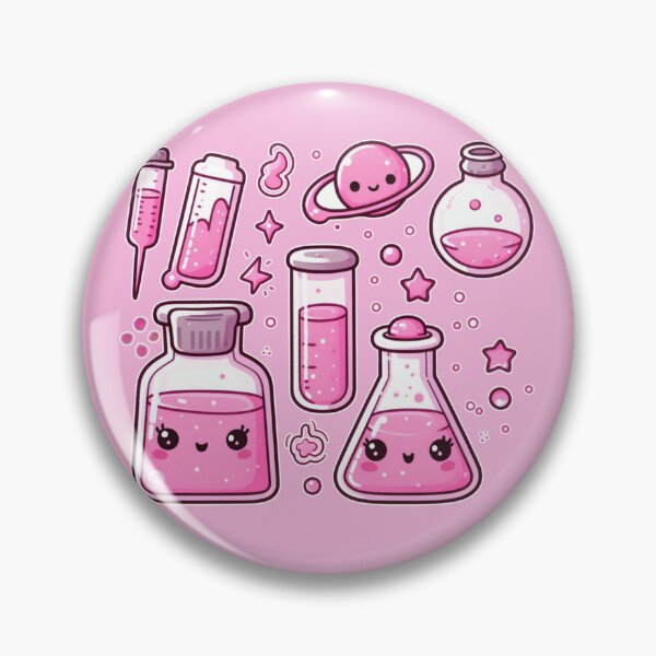 Item preview, Kawaii Pink Science Doodles designed and sold by AmberRoseWrites.