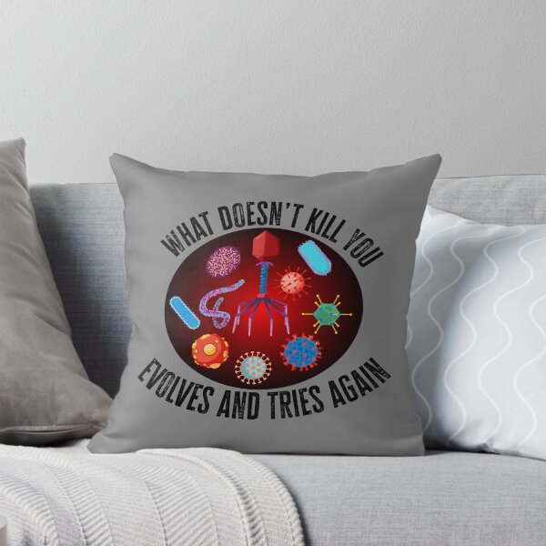 Item preview, What Doesn’t Kill You, Evolves And Tries Again Black Text Variant designed and sold by Diamondback Designs.