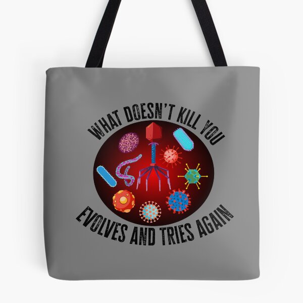 Item preview, What Doesn’t Kill You, Evolves And Tries Again Black Text Variant designed and sold by Diamondback Designs.