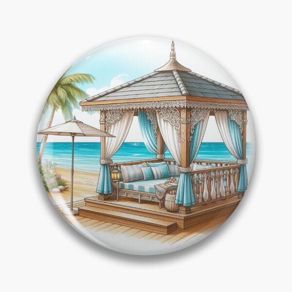 Item preview, Blue Beach Cabana designed and sold by AmberRoseWrites.