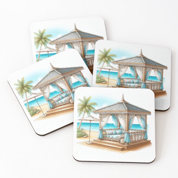Item preview, Blue Beach Cabana designed and sold by AmberRoseWrites.