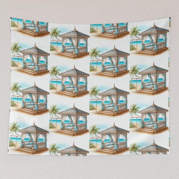 Item preview, Blue Beach Cabana designed and sold by AmberRoseWrites.