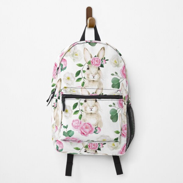Item preview, Cute Bunny With Peonies Print designed and sold by WilliamSRamsey.