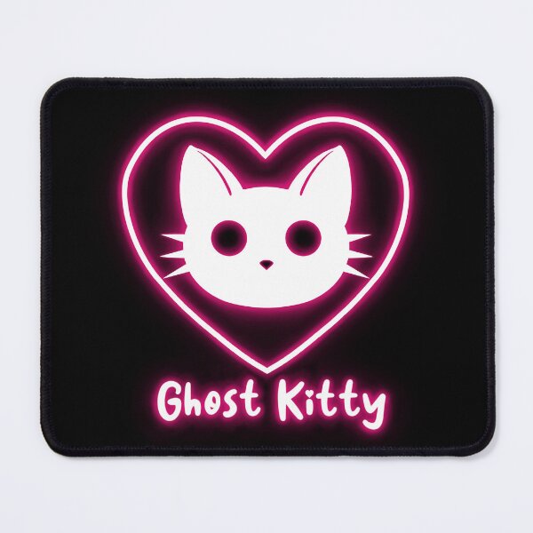 Item preview, Ghost Kitty Logo (pink/white) designed and sold by Ghost-Kitty.