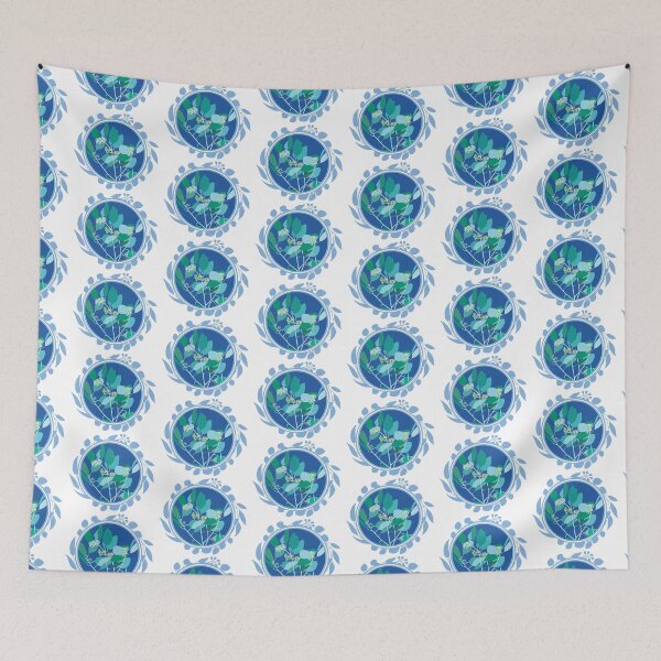 Item preview, Gum leaves buds Australian flora Eucalyptus blue designed and sold by blueidesign.