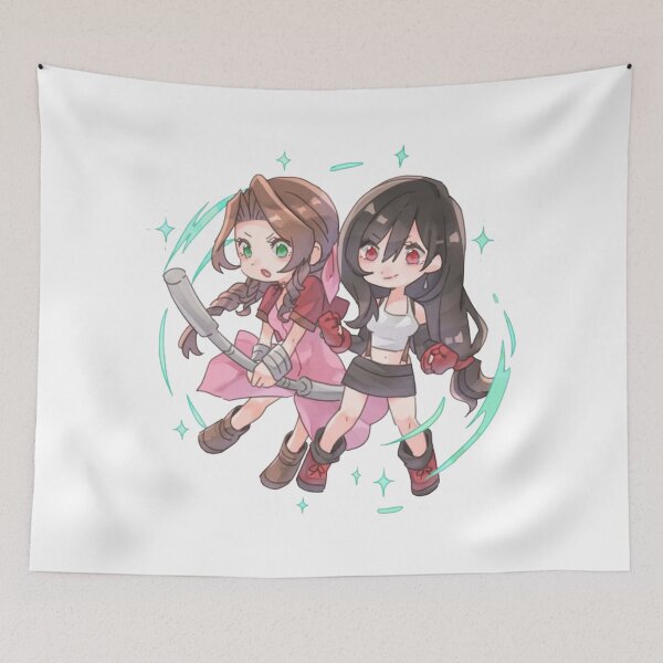 Item preview, tifa and Aerith FF7 designed and sold by Vinyl00Visions.