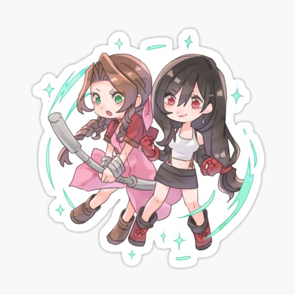 Item preview, tifa and Aerith FF7 designed and sold by Vinyl00Visions.