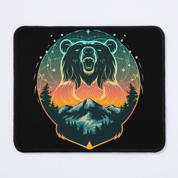 Item preview, Brown Grizzly Bear Tribal Spirit designed and sold by PlanetMarker.
