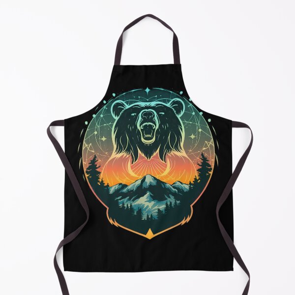 Item preview, Brown Grizzly Bear Tribal Spirit designed and sold by PlanetMarker.