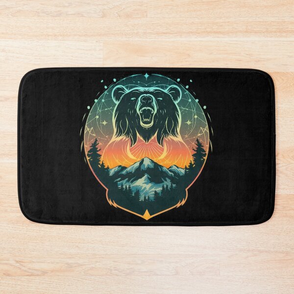 Item preview, Brown Grizzly Bear Tribal Spirit designed and sold by PlanetMarker.