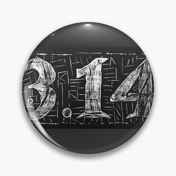 Item preview, Pi Day Black and White PI Symbol Linocut- Sophisticated Simplicity and Timeless Minimalism designed and sold by OlfactoART Studio.