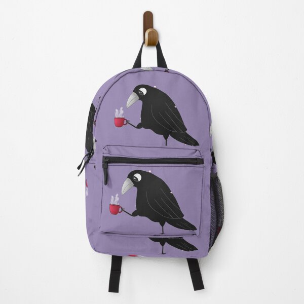 Item preview, A Crow Drinking Coffee from a Red Mug designed and sold by Maya Vt.