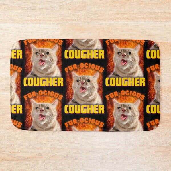 Item preview, Cat Coughing Meme | Fur-ocious Cougher | Funny Pun designed and sold by ZenReiArt.