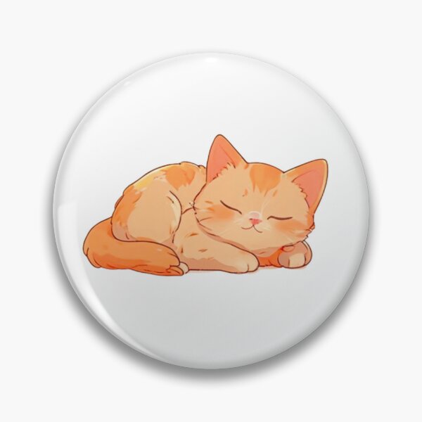 Item preview, Cute Orange cat napping  designed and sold by KorArtStudio.
