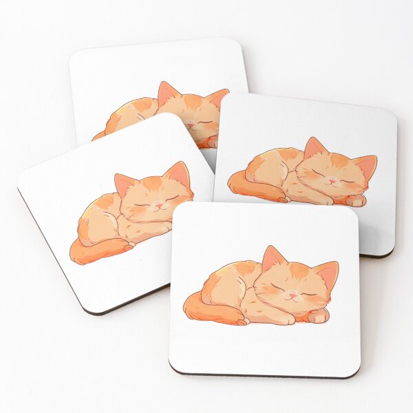 Item preview, Cute Orange cat napping  designed and sold by KorArtStudio.
