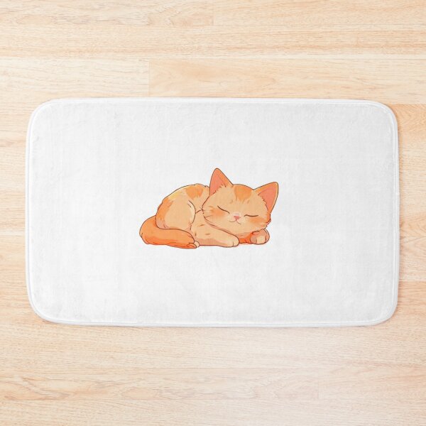 Item preview, Cute Orange cat napping  designed and sold by KorArtStudio.