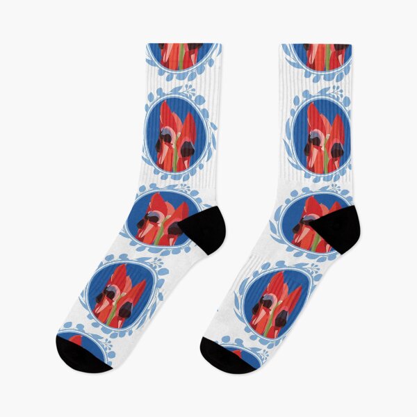 Item preview, Sturt's Desert Pea Australian flora Eucalyptus blue designed and sold by blueidesign.