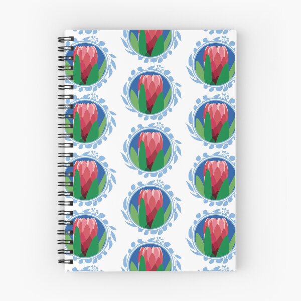 Item preview, Protea Flower Australian Eucalyptus blue designed and sold by blueidesign.