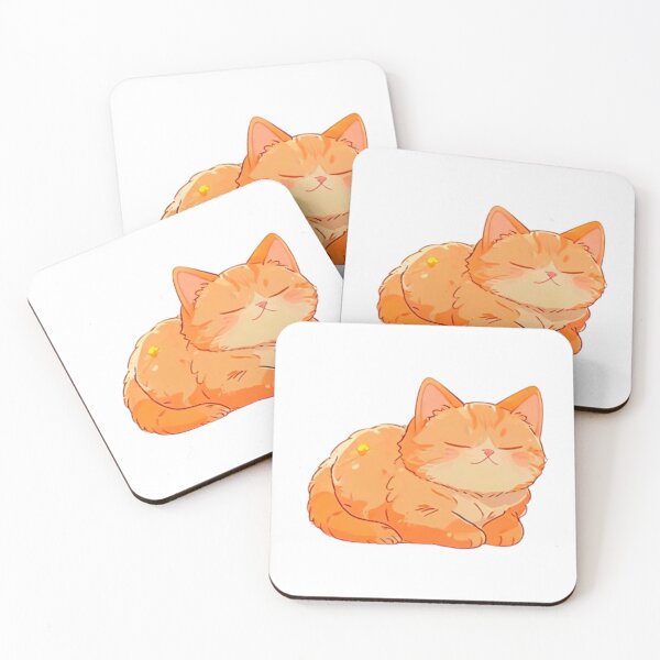 Item preview, Cool Orange cat napping  designed and sold by KorArtStudio.