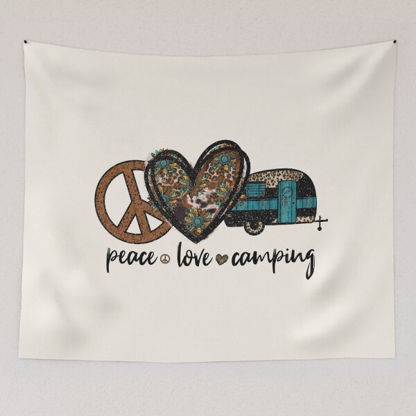 Item preview, Peace, Love, and Camping designed and sold by Compass and a Camera.