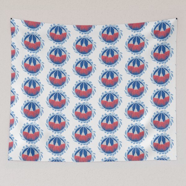 Item preview, Gum Blossom Australian flora Eucalyptus blue designed and sold by blueidesign.