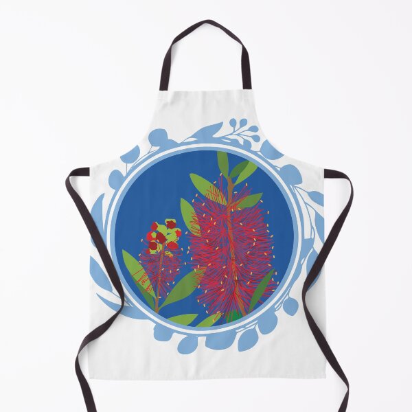 Item preview, Bottlebrush Australian flora Eucalyptus blue designed and sold by blueidesign.