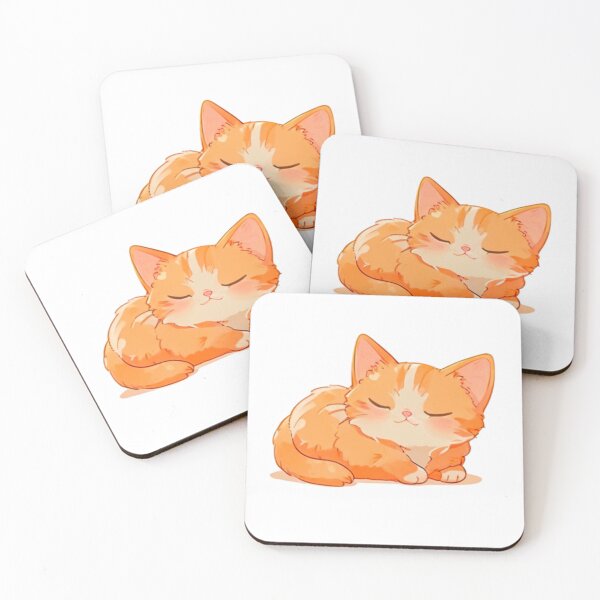 Item preview, Happy Orange cat napping  designed and sold by KorArtStudio.