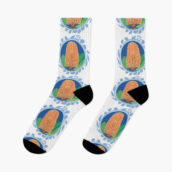Item preview, Banksia Australian flora Eucalyptus blue designed and sold by blueidesign.