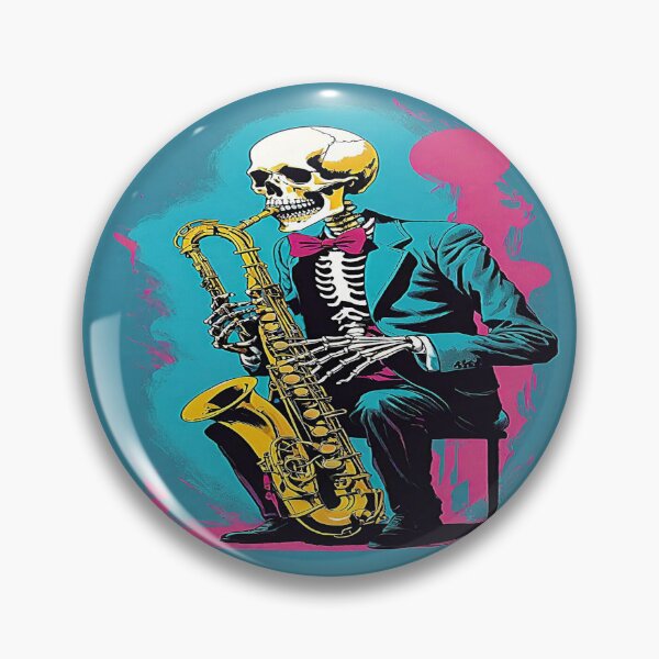 Item preview, Skeleton Baritone Saxophone. designed and sold by Giulivo Store Graphic.