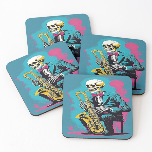 Item preview, Skeleton Baritone Saxophone. designed and sold by Giulivo Store Graphic.